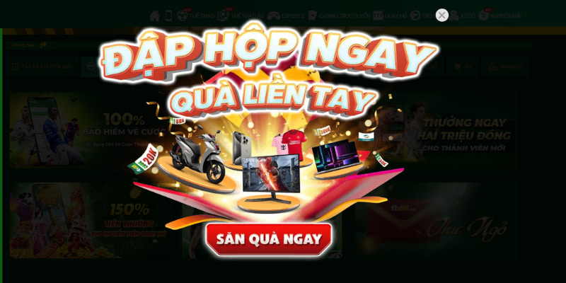 Bóc hộp mù bất ngờ dành cho người mới đăng ký tài khoản